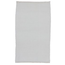 Dywan szmaciany 126x73 biały bawełniany dywan szmaciany