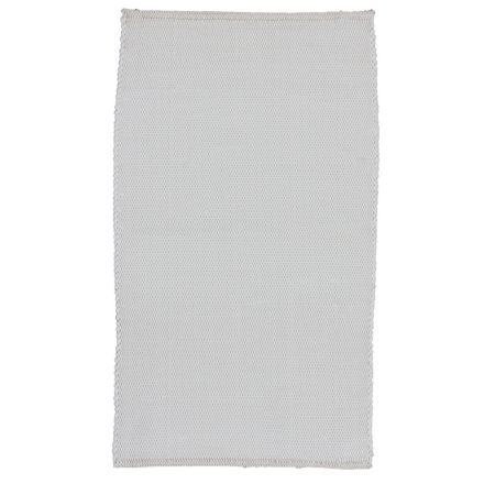 Dywan szmaciany 126x73 biały bawełniany dywan szmaciany