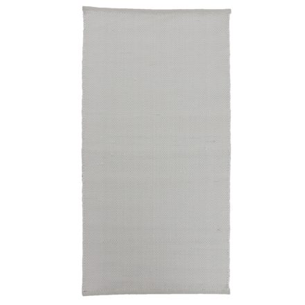 Dywan szmaciany 135x73 biały bawełniany dywan szmaciany
