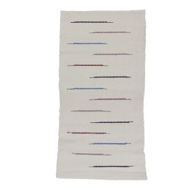 Dywan szmaciany 70x137 biały szmaciany dywan bawełniany