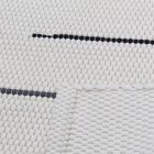 Dywan szmaciany 70x129 biały szmaciany dywan bawełniany