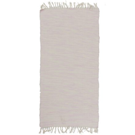 Dywan szmaciany 138x68 beżowy bawełniany dywan szmaciany