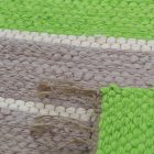 Dywan szmaciany 68x131 zielony-szary szmaciany dywan bawełniany