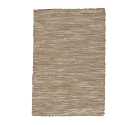 Dywan szmaciany 60x87 brązowy szmaciany dywan bawełniany