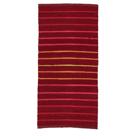 Dywan szmaciany 124x60 bordowy bawełniany dywan szmaciany