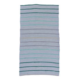 Dywan szmaciany 78x149 niebieski szmaciany dywan bawełniany