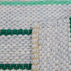 Dywan szmaciany 78x149 niebieski szmaciany dywan bawełniany