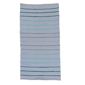 Dywan szmaciany 78x149 niebieski szmaciany dywan bawełniany