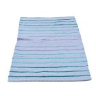 Dywan szmaciany 73x145 niebieski szmaciany dywan bawełniany