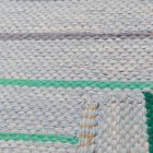 Dywan szmaciany 73x145 niebieski szmaciany dywan bawełniany