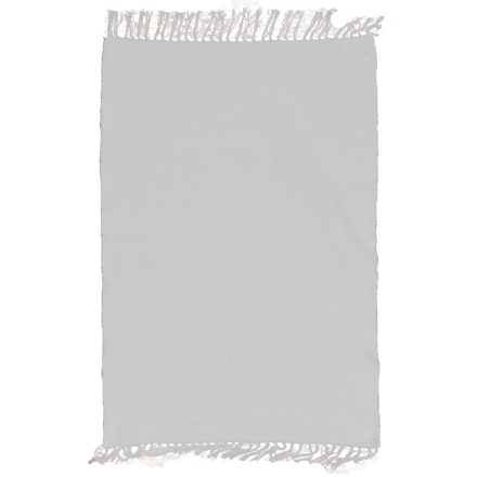 Dywan szmaciany 91x70 biały bawełniany dywan szmaciany