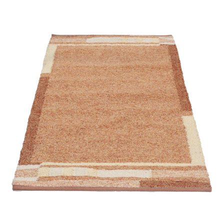 Dywan szmaciany 88x171 brązowy-beżowy szmaciany dywan bawełniany