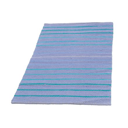 Dywan szmaciany 73x145 niebieski szmaciany dywan bawełniany