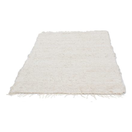 Puszysty dywan beżowy 120x176 miękki dywan szmaciany