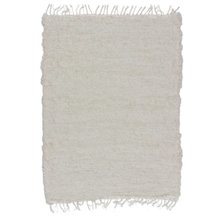 Dywan szmaciany 167x121 puszysty beżowy bawełniany dywan szmaciany