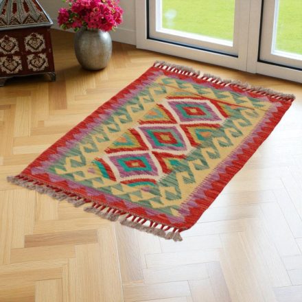 Kilim Afgański 90x65 – ręcznie tkany, etniczny