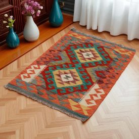 Dywan Kilim Chobi 63x94 ręcznie tkany afgański kilim