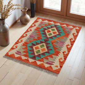   Dywan kilim Chobi 81x61 – ręcznie tkany z wełny w Afganistanie