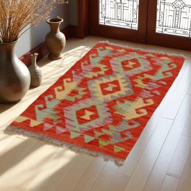   Dywan Kilim Chobi 101x59 ręcznie tkany afgański kilim z wełny