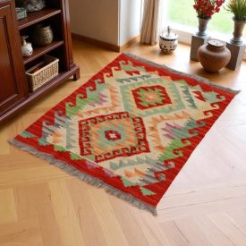   Dywan kilim Chobi 64x86 – ręcznie tkany z wełny w Afganistanie