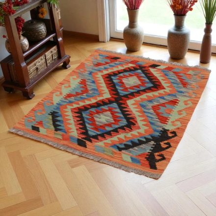 Dywan Kilim Chobi 98x79 ręcznie tkany afgański kilim