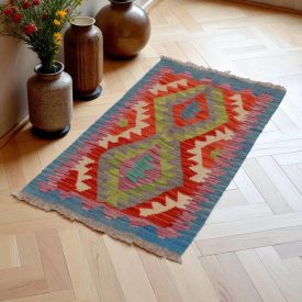 Kilim Afgański Chobi 56x96 – ręcznie tkany, etniczny