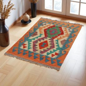   Dywan kilim Chobi 63x97 – ręcznie tkany z wełny w Afganistanie