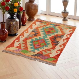 Dywan Kilim Chobi 88x59 ręcznie tkany afgański kilim