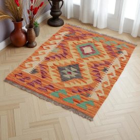   Dywan kilim Chobi 68x86 – ręcznie tkany z wełny w Afganistanie