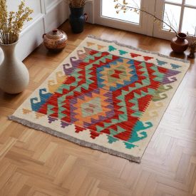   Dywan Kilim Chobi 66x82 ręcznie tkany afgański kilim z wełny