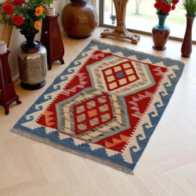   Dywan Kilim Chobi 64x90 ręcznie tkany afgański kilim z wełny