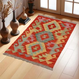 Dywan Kilim Chobi 58x95 ręcznie tkany afgański kilim