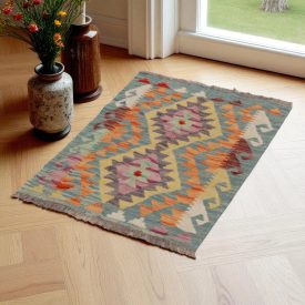   Dywan kilim Chobi 60x83 – ręcznie tkany z wełny w Afganistanie