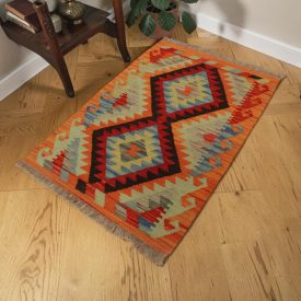   Dywan kilim Chobi 69x103 – ręcznie tkany z wełny w Afganistanie