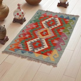 Dywan kilim Chobi 94x59 – ręcznie tkany z wełny