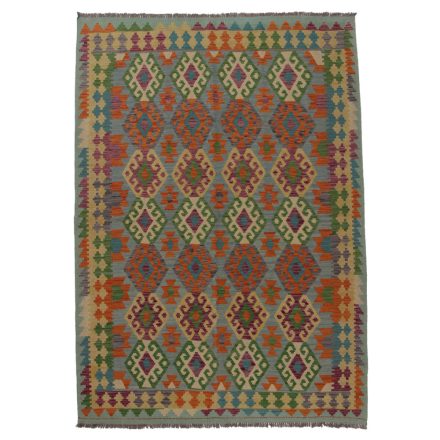 Dywan Kilim Chobi 253x184 ręcznie tkany afgański kilim