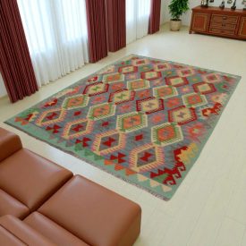 Dywan Kilim Chobi 175x246 ręcznie tkany afgański kilim
