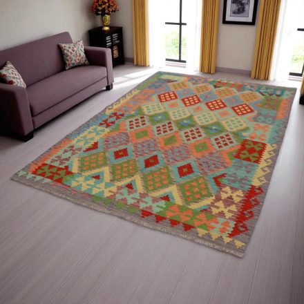 Dywan Kilim Chobi 180x251 ręcznie tkany afgański kilim