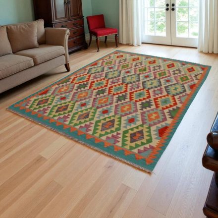 Dywan Kilim Chobi 245x176 ręcznie tkany afgański kilim z wełny