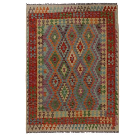 Dywan Kilim Chobi 242x178 ręcznie tkany afgański kilim z wełny