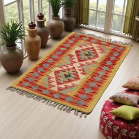 Dywan Kilim Chobi 101x65 ręcznie tkany afgański kilim