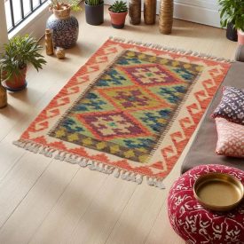Dywan Kilim Chobi 85x60 ręcznie tkany afgański kilim