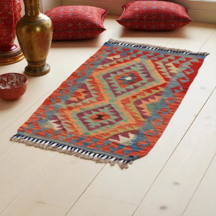 Dywan Kilim Chobi 91x62 ręcznie tkany afgański kilim