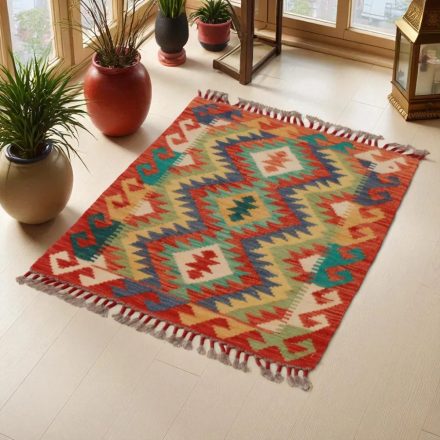 Ręcznie tkany kilim Chobi 63x83 – z wełny, z Afganistanu
