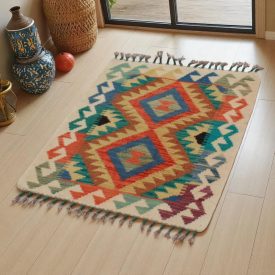   Dywan kilim Chobi 85x64 – ręcznie tkany z wełny w Afganistanie