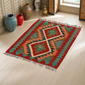 Dywan Kilim Chobi 83x60 ręcznie tkany afgański kilim
