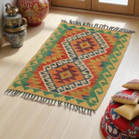   Dywan Kilim Chobi 80x62 ręcznie tkany afgański kilim z wełny