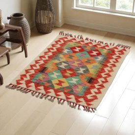 Dywan Kilim Chobi 82x60 ręcznie tkany afgański kilim