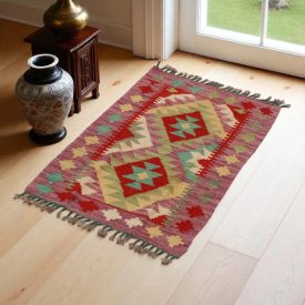 Kilim Afgański Chobi 58x90 – ręcznie tkany, etniczny