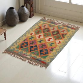 Dywan Kilim Chobi 65x98 ręcznie tkany afgański kilim
